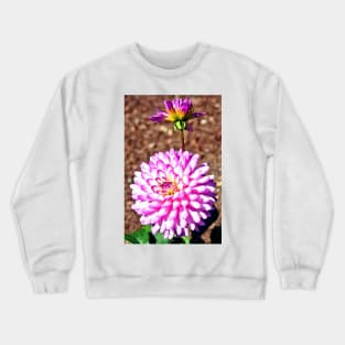 Pink Dahlia Crewneck Sweatshirt